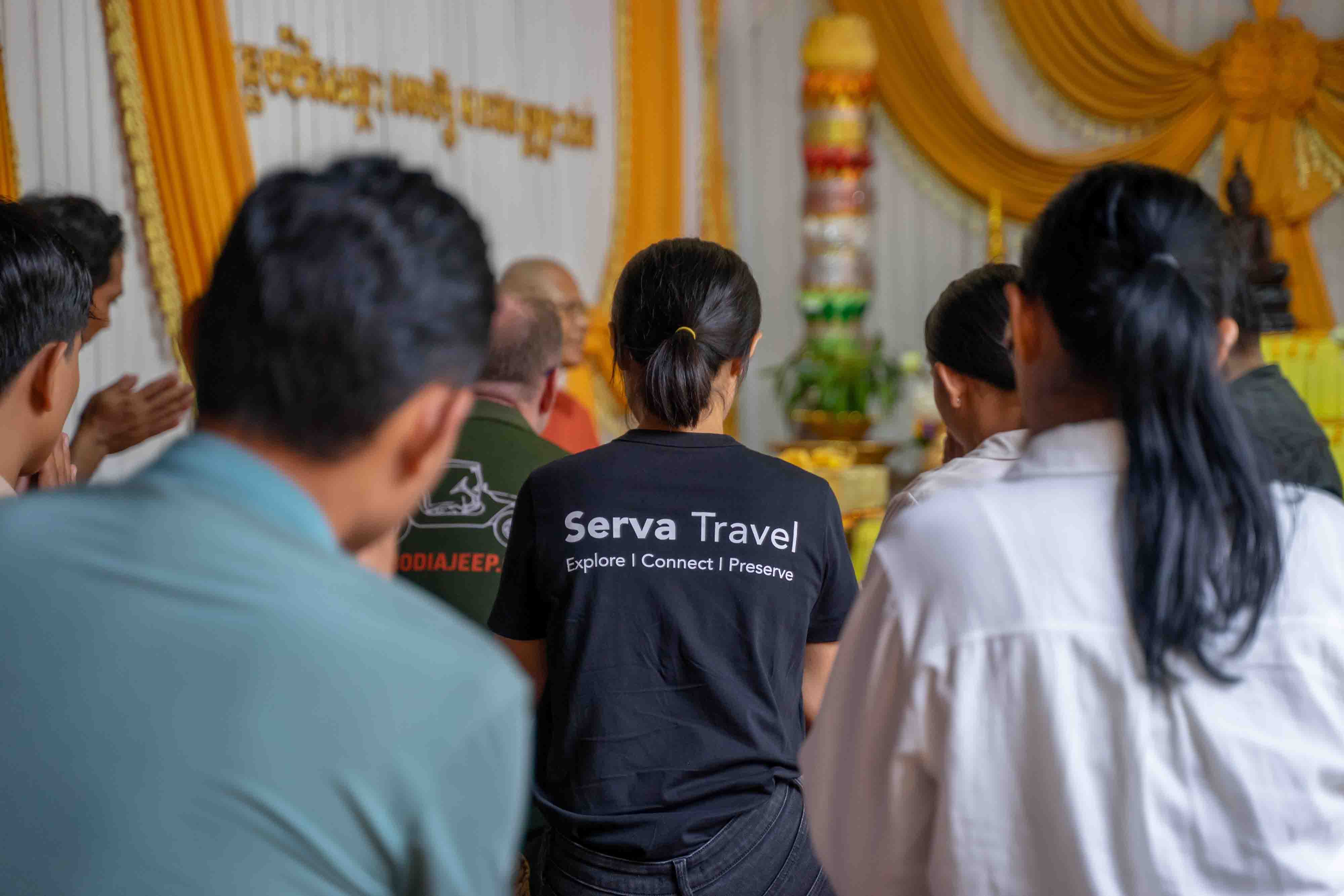 Monk Blessing in Cambodia 